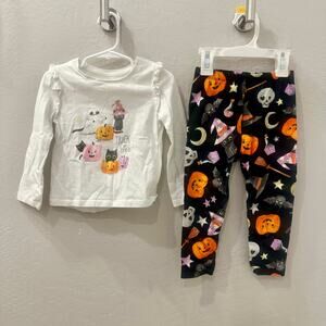 Tu Halloween Trick-or-Treat Long Sleeve Shirt & Leggings Outfit